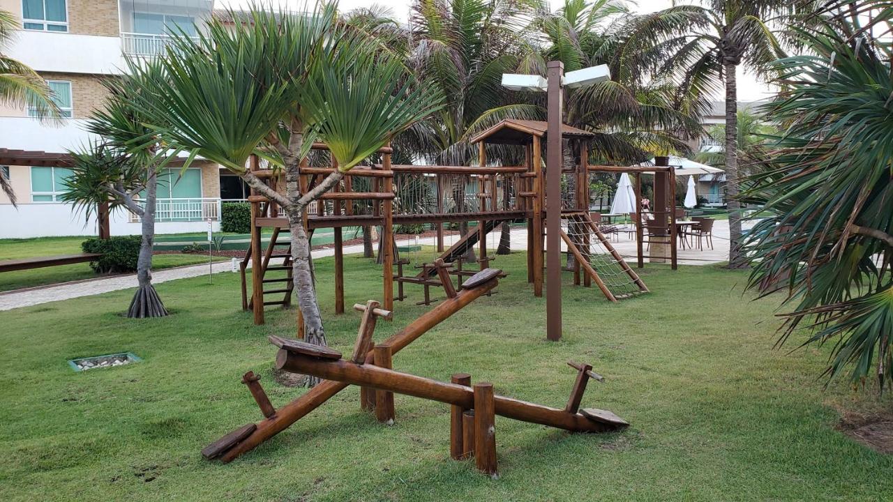 Paraiso Das Dunas - Apartamento A Beira Mar Com Jacuzzi - Proximo Ao Beach Park Aquiraz Dış mekan fotoğraf