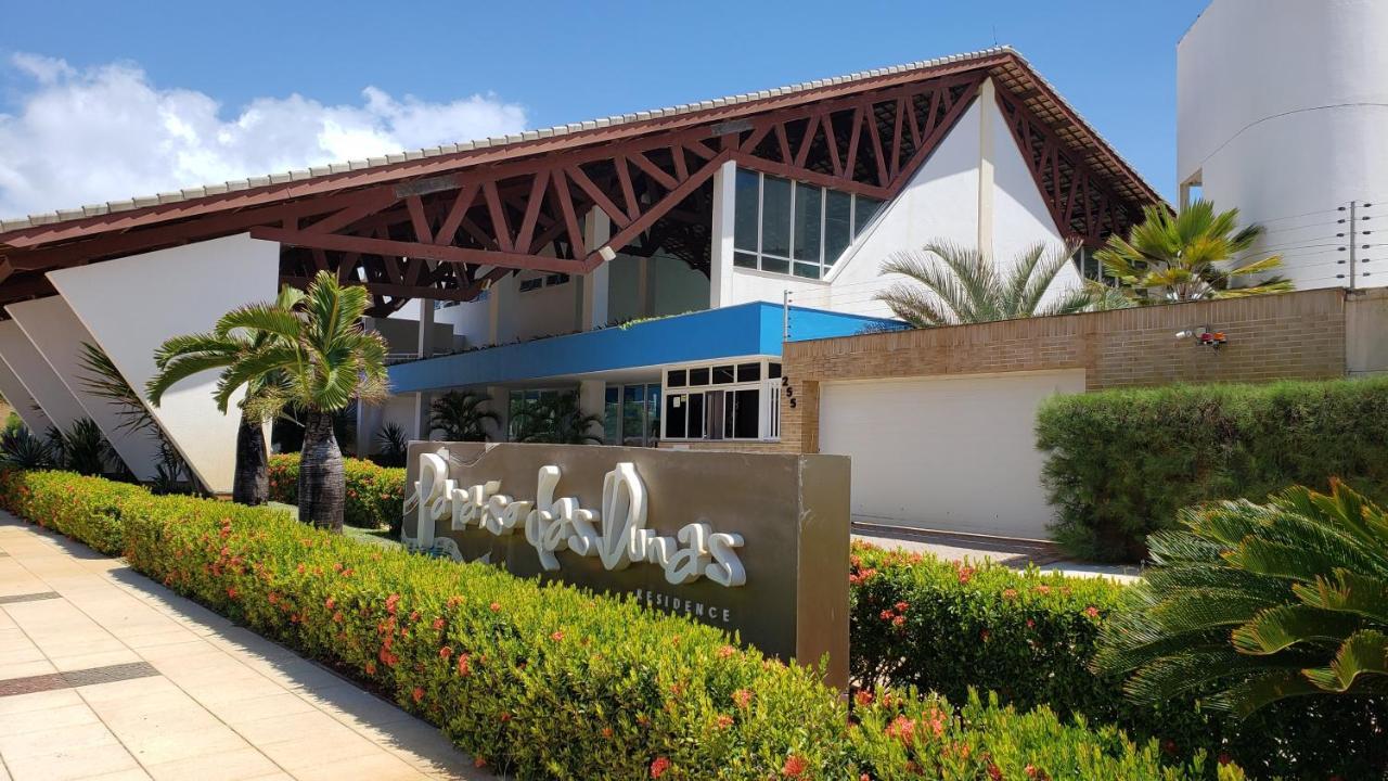 Paraiso Das Dunas - Apartamento A Beira Mar Com Jacuzzi - Proximo Ao Beach Park Aquiraz Dış mekan fotoğraf